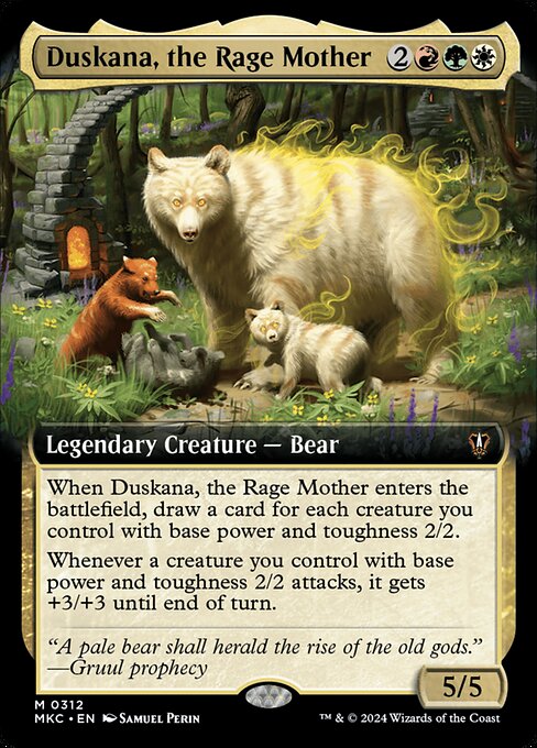 Duskana, the Rage Mother (312) - EXTENDED ART (Foil) - Murders at Karlov Manor Commander - Game On