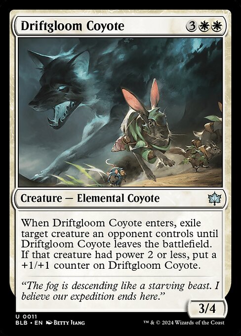 Driftgloom Coyote (11) (Foil) - Bloomburrow - Game On