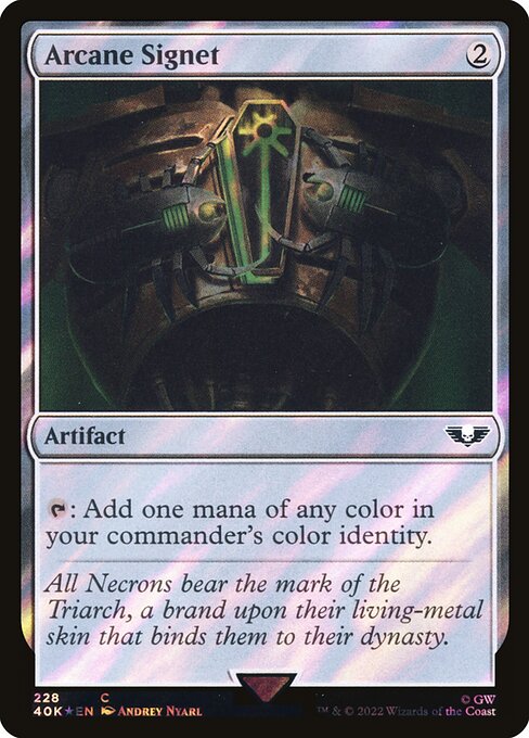 Arcane Signet (228★) (Foil) - Warhammer 40,000 Commander - Game On