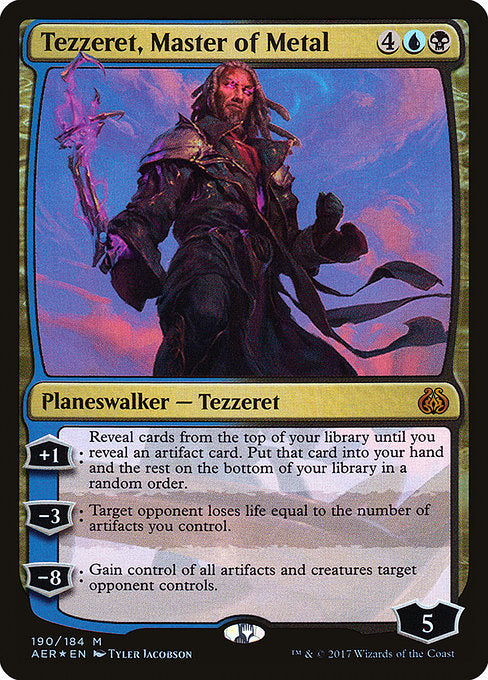 Tezzeret, Master of Metal (190) (Foil) - Aether Revolt - Game On
