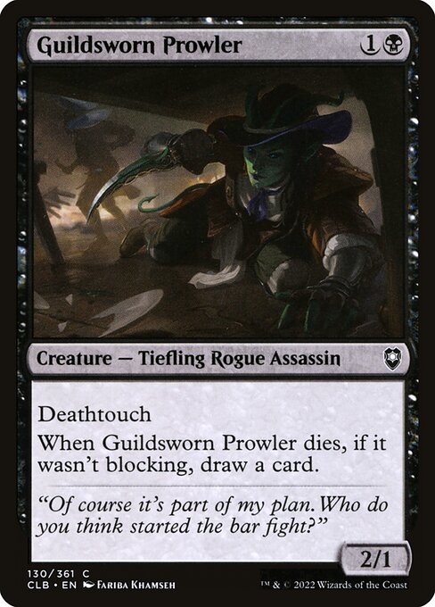 Guildsworn Prowler (130) (Foil) - Commander Legends: Battle for Baldur's Gate - Game On