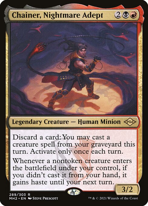 Chainer, Nightmare Adept (289) (Etched) - Modern Horizons 2 - Game On