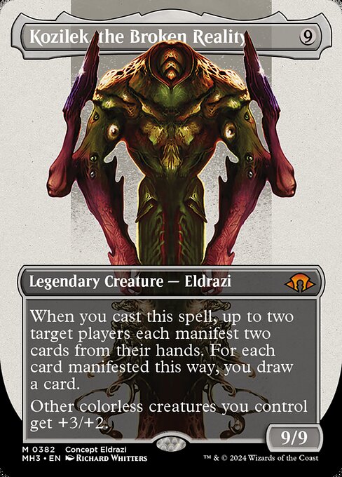 Kozilek, the Broken Reality (382) - BORDERLESS - FULL ART - Modern Horizons 3 - Game On