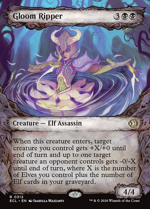 Gloom Ripper (312) - BORDERLESS (Foil) - Lorwyn Eclipsed - Game On