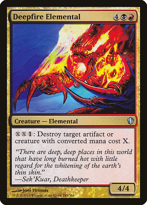 Deepfire Elemental (185) - Commander 2013 - Game On