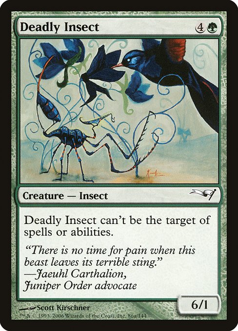 Deadly Insect (86a) - Coldsnap Theme Decks - Game On