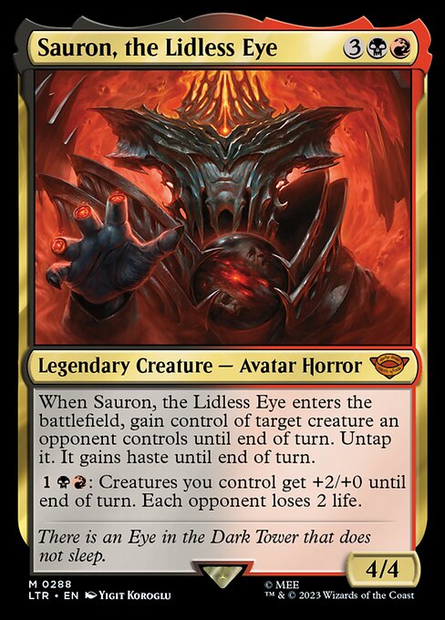 Sauron, the Lidless Eye (288) (Foil) - The Lord of the Rings: Tales of Middle-earth - Game On