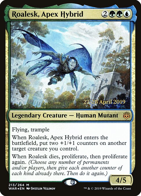 Roalesk, Apex Hybrid (213s) (Foil) - War of the Spark Promos - Game On