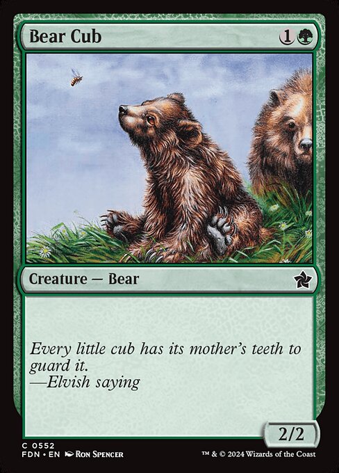 Bear Cub (552) - Foundations - Game On