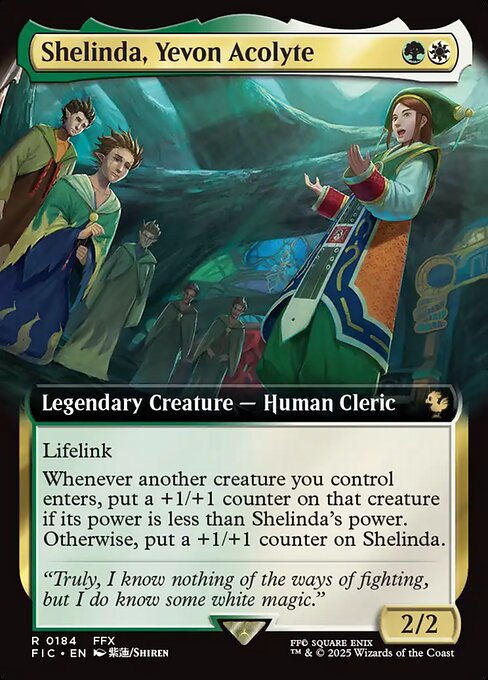 Shelinda, Yevon Acolyte (184) - EXTENDED ART - Final Fantasy Commander - Game On