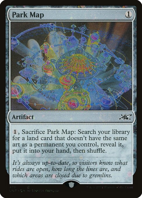 Park Map (476) (Foil) - Unfinity - Game On