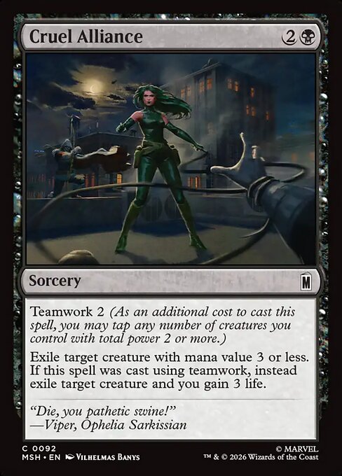 Cruel Alliance (92) (Foil) - Marvel Super Heroes - Game On