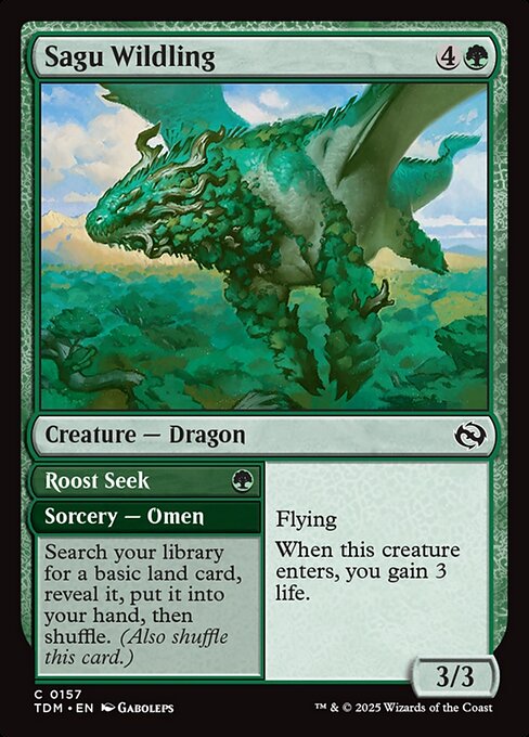 Sagu Wildling // Roost Seek (157) - Tarkir: Dragonstorm - Game On