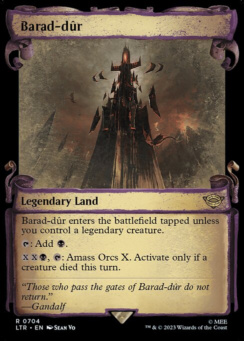 Barad-dûr (704) - SHOWCASE (Foil) - The Lord of the Rings: Tales of Middle-earth - Game On