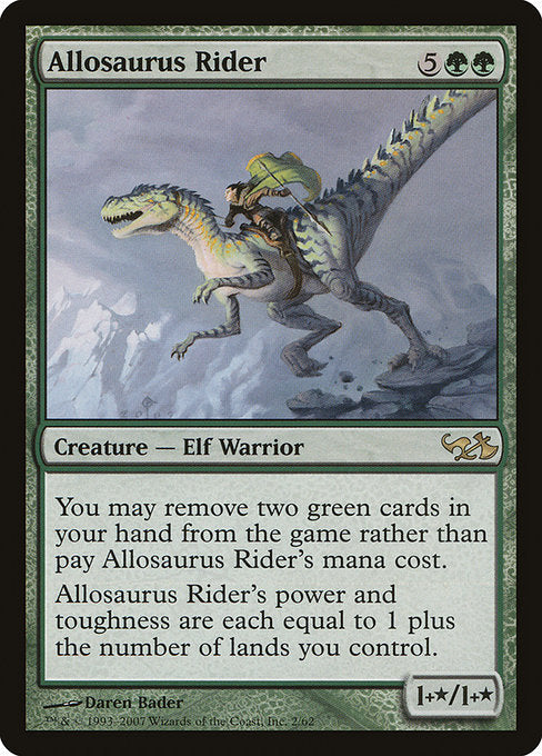 Allosaurus Rider (2) - Duel Decks: Elves vs. Goblins - Game On