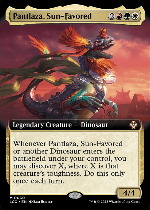 Pantlaza, Sun-Favored (30) - EXTENDED ART - The Lost Caverns of Ixalan Commander - Game On