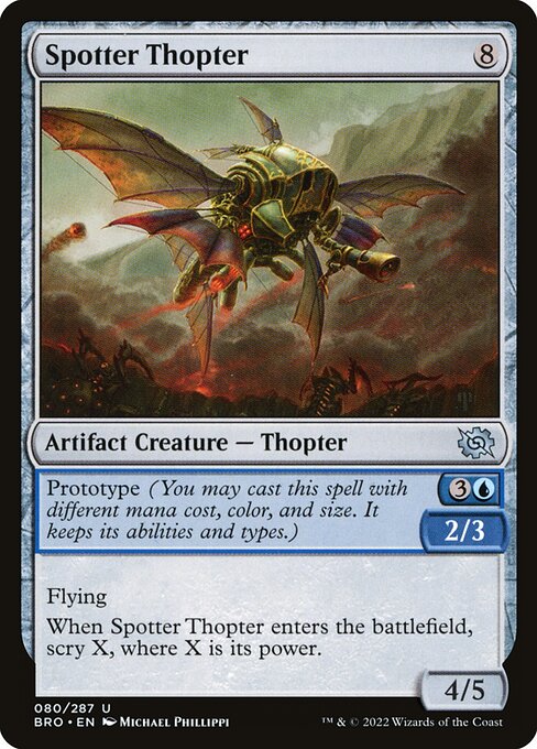 Spotter Thopter (80) (Foil) - The Brothers' War - Game On