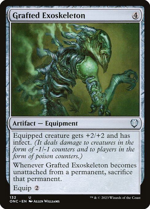Grafted Exoskeleton (132) - Phyrexia: All Will Be One Commander - Game On