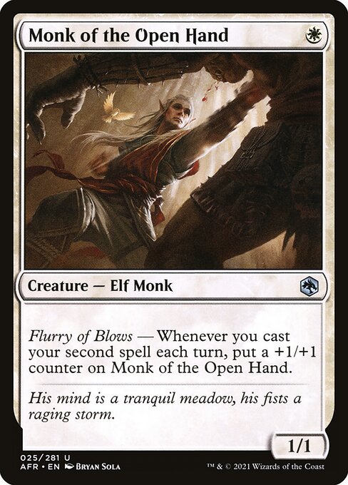 Monk of the Open Hand (25) (Foil) - Adventures in the Forgotten Realms - Game On