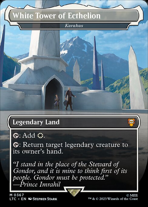 Karakas (367) - BORDERLESS - FULL ART (Foil) - Tales of Middle-earth Commander - Game On