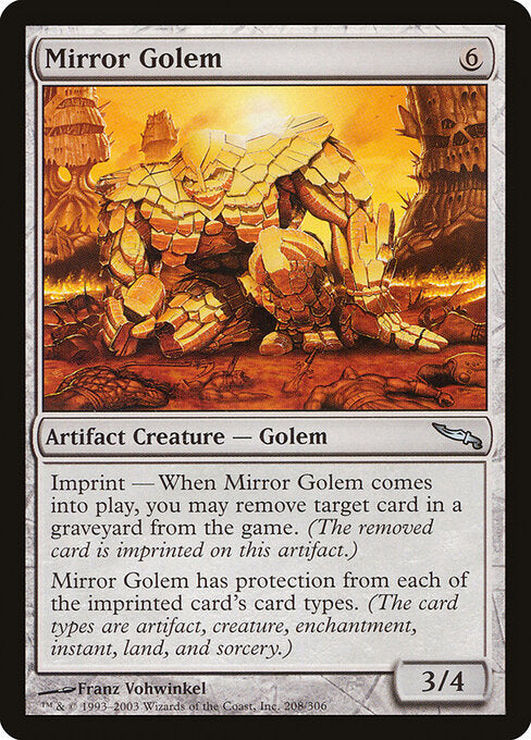 Mirror Golem (208) - Mirrodin - Game On