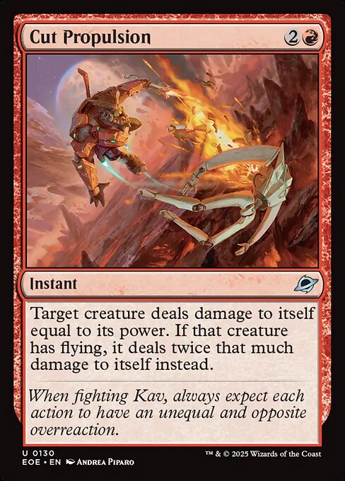 Cut Propulsion (130) (Foil) - Edge of Eternities - Game On