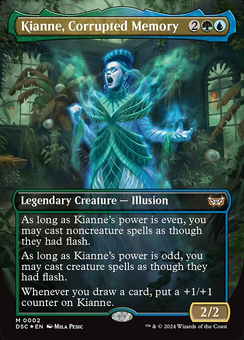 Kianne, Corrupted Memory (2) - BORDERLESS - FULL ART - Duskmourn: House of Horror Commander - Game On