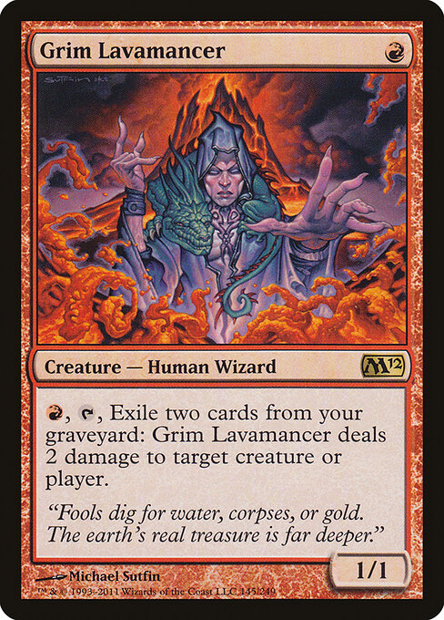 Grim Lavamancer (145) - Magic 2012 - Game On