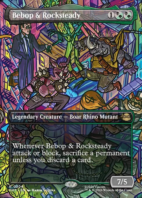 Bebop & Rocksteady (204) - FULL ART - Teenage Mutant Ninja Turtles - Game On