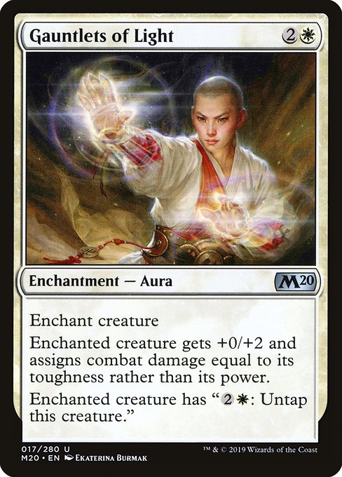 Gauntlets of Light (17) (Foil) - Core Set 2020 - Game On