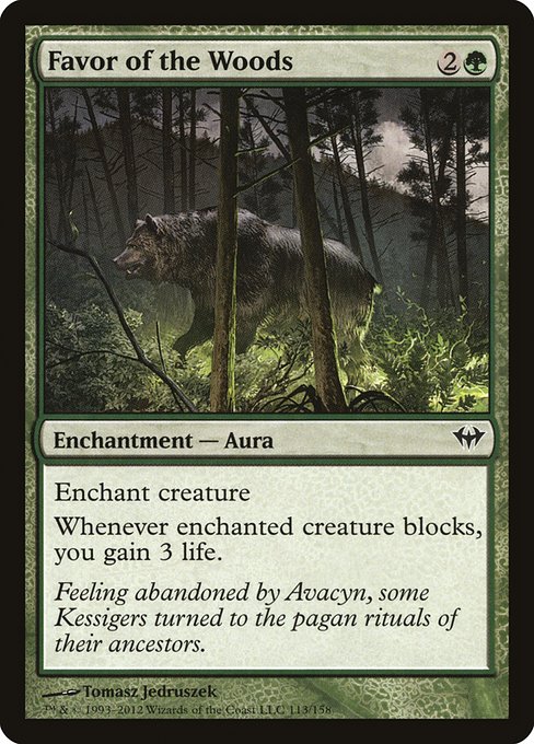 Favor of the Woods (113) (Foil) - Dark Ascension - Game On
