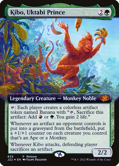 Kibo, Uktabi Prince (835) - EXTENDED ART (Foil) - Jumpstart 2022 - Game On