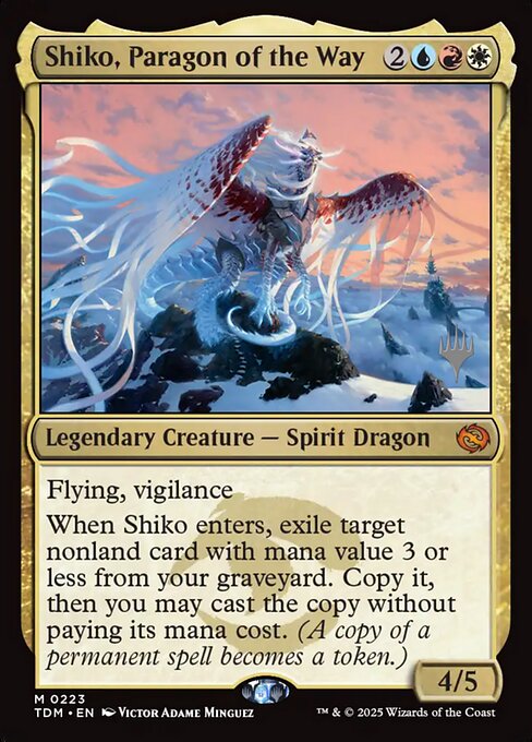 Shiko, Paragon of the Way (223p) - Tarkir: Dragonstorm Promos - Game On