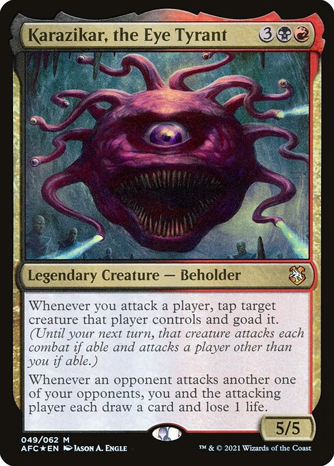 Karazikar, the Eye Tyrant (49) (Foil) - Forgotten Realms Commander - Game On