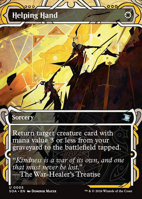 Helping Hand (5) - BORDERLESS - Secrets of Strixhaven Mystical Archive - Game On