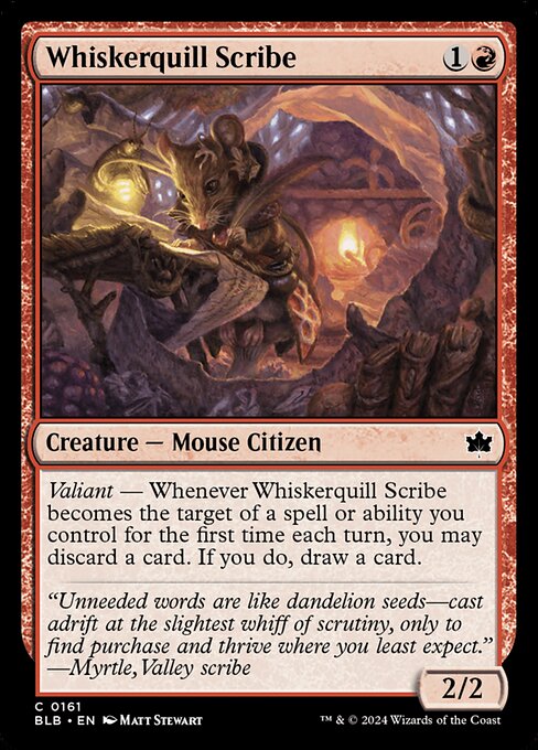 Whiskerquill Scribe (161) (Foil) - Bloomburrow - Game On