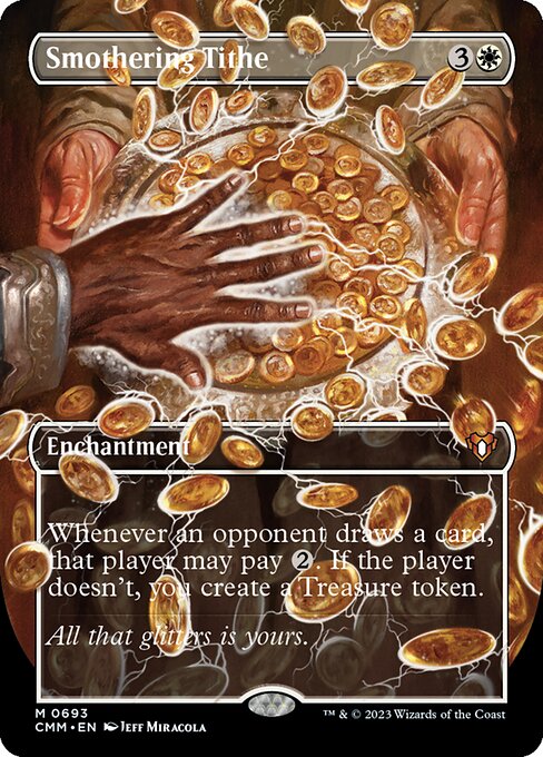 Smothering Tithe (693) - BORDERLESS - FULL ART - Commander Masters - Game On