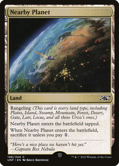 Nearby Planet (198) (Foil) - Unfinity - Game On