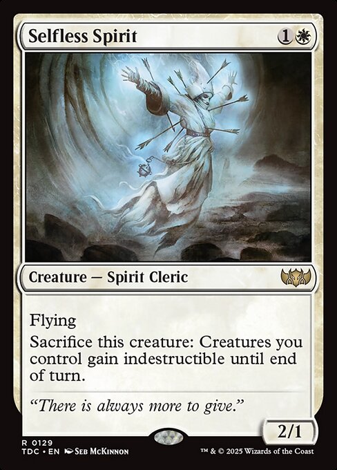 Selfless Spirit (129) - Tarkir: Dragonstorm Commander - Game On