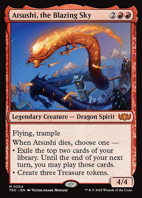 Atsushi, the Blazing Sky (204) - Tarkir: Dragonstorm Commander - Game On