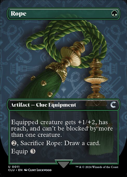 Rope (11) - BORDERLESS - FULL ART - Ravnica: Clue Edition - Game On