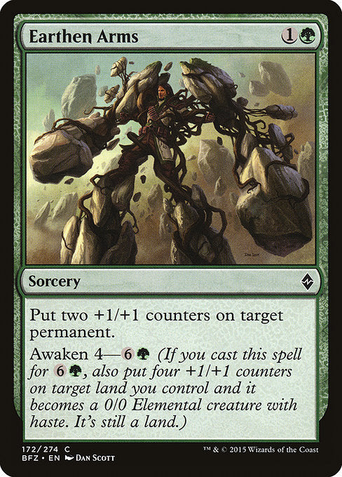Earthen Arms (172) (Foil) - Battle for Zendikar - Game On