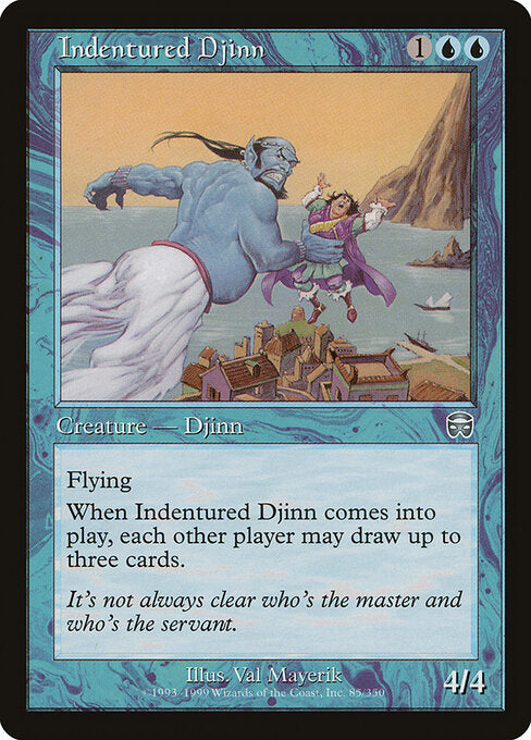 Indentured Djinn (85) - Mercadian Masques - Game On