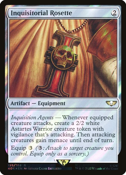 Inquisitorial Rosette (159★) (Foil) - Warhammer 40,000 Commander - Game On