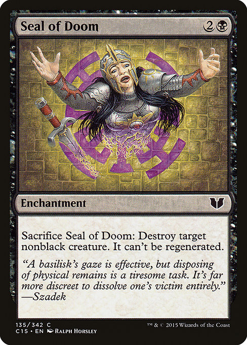Seal of Doom (135) - Commander 2015 - Game On