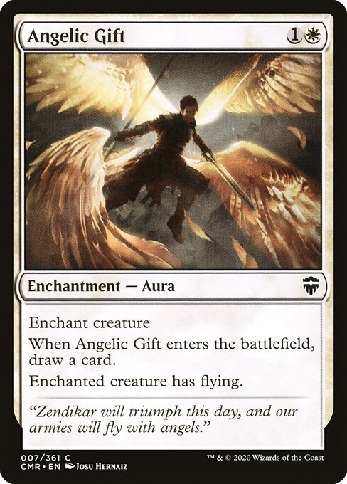 Angelic Gift (7) (Foil) - Commander Legends - Game On