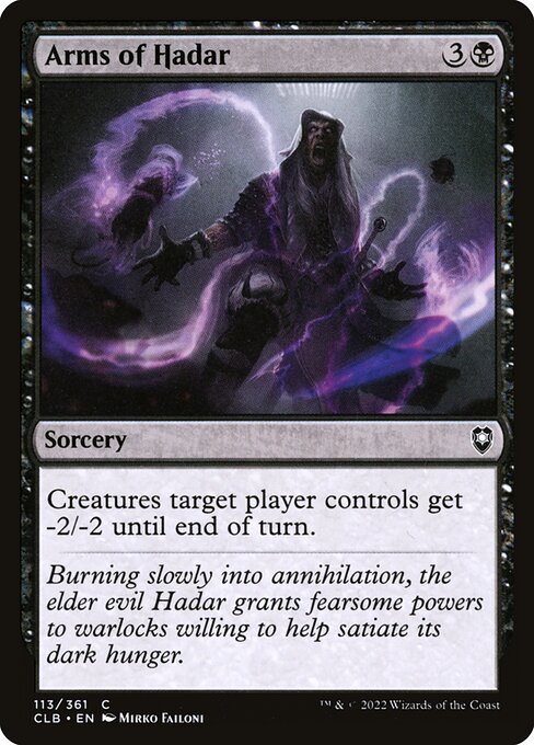 Arms of Hadar (113) (Foil) - Commander Legends: Battle for Baldur's Gate - Game On