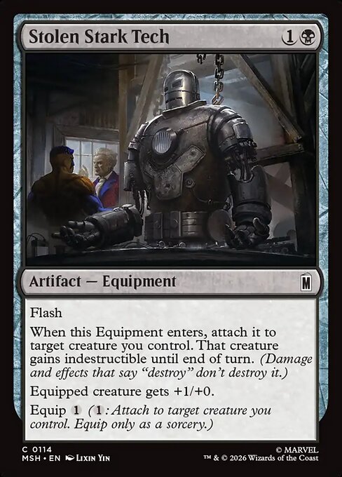 Stolen Stark Tech (114) (Foil) - Marvel Super Heroes - Game On