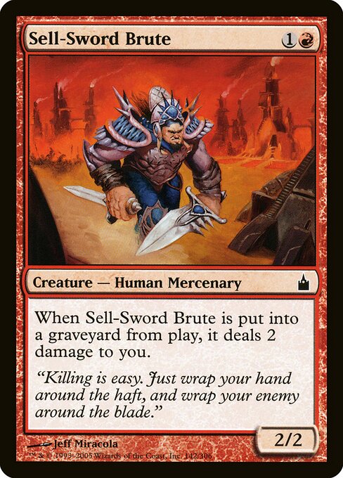 Sell-Sword Brute (142) - Ravnica: City of Guilds - Game On