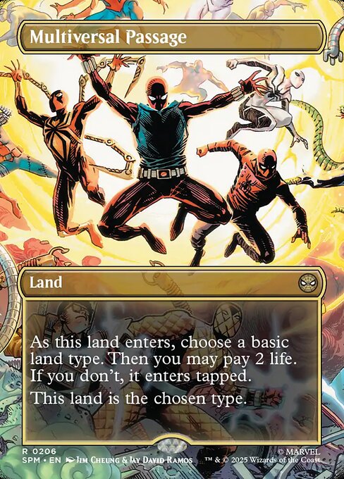 Multiversal Passage (206) - BORDERLESS - FULL ART - Marvel's Spider-Man - Game On